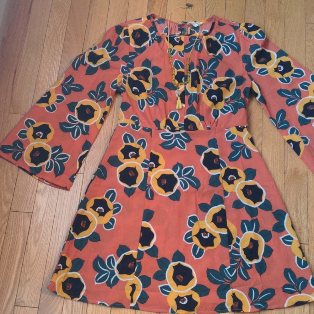 Love + Harmony dress with bell sleeves